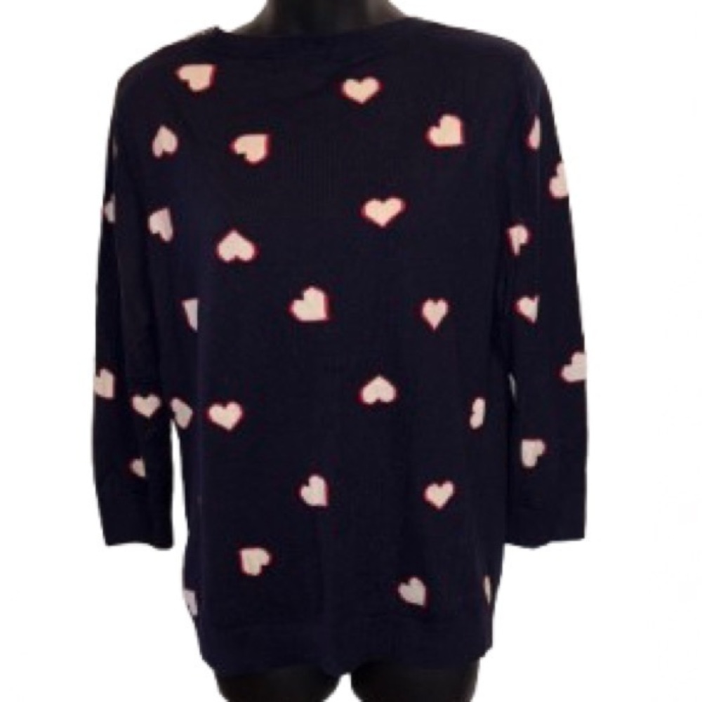 Talbots Navy Knit Sweater size L